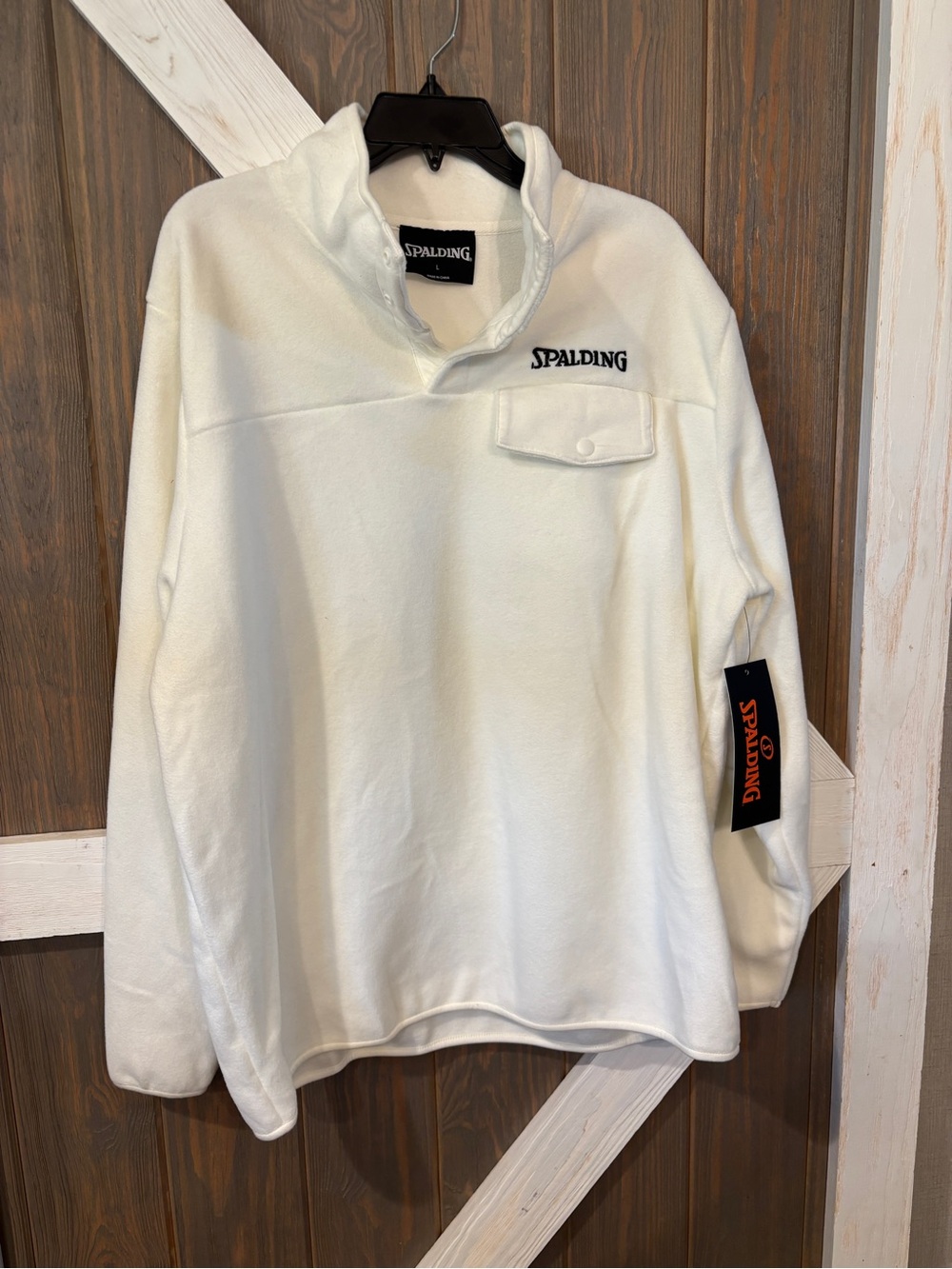 Spalding Quarter Zip Pullover Mens Sz Large